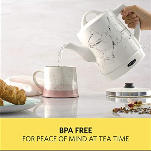 1.5 Liter Electric Ceramic Tea Kettle with Boil Dry Protection & Detachable Swiv - Picture 4 of 9